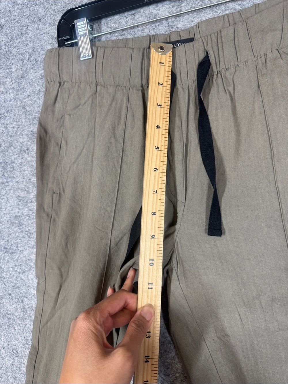 Babaton Linen Blend Pull On Pants Size S Relaxed Minimalist Trousers Office Chic - Picture 4 of 13